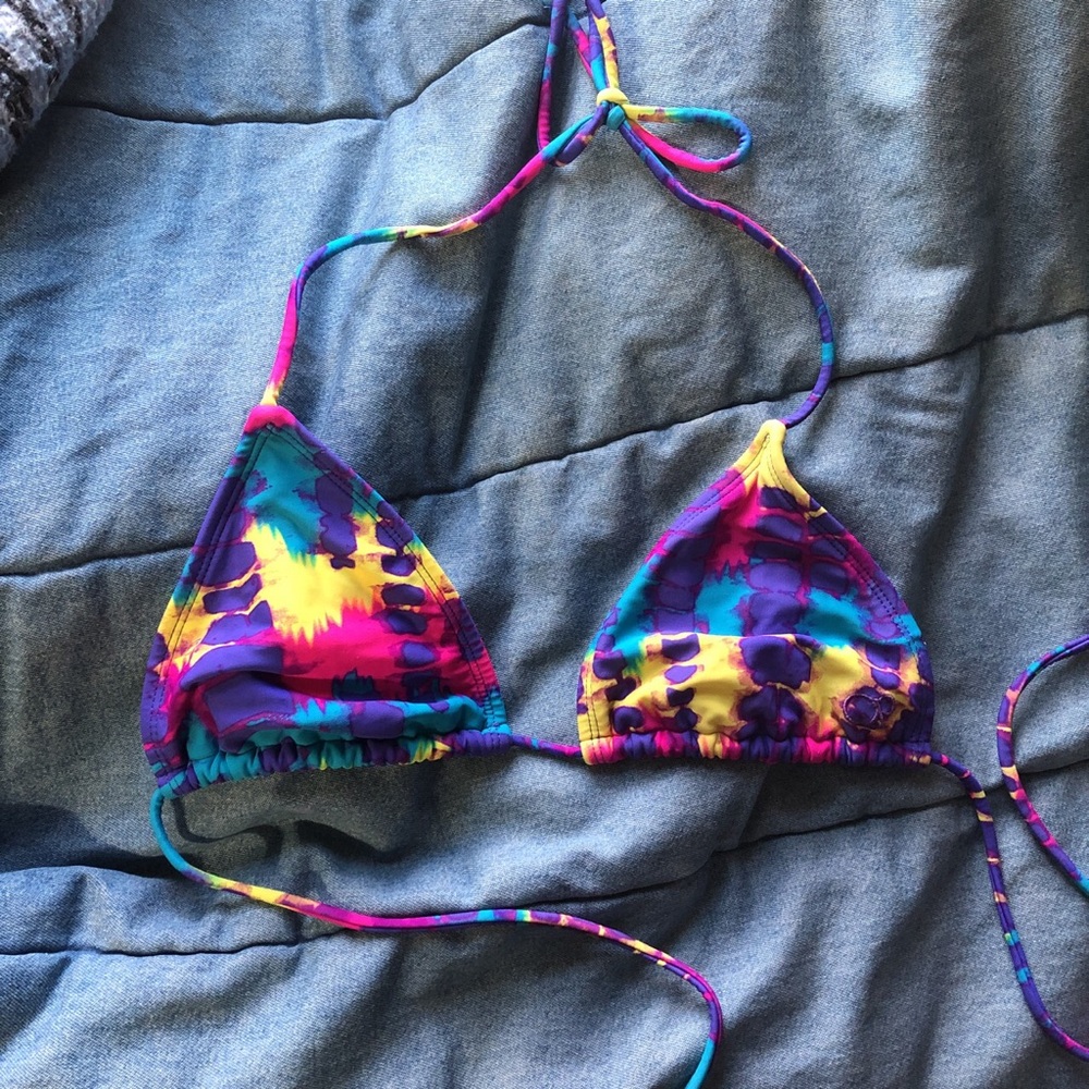 Tie dye bikini top